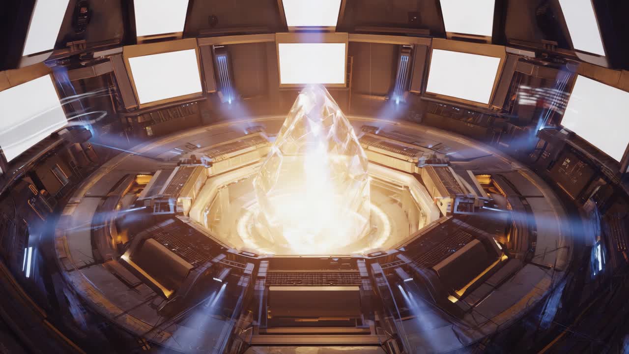 Futuristic Energy Crystal Core