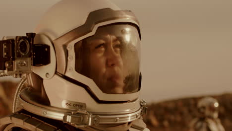 El astronauta en Marte