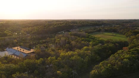 flat tree-covered landscape of kansas