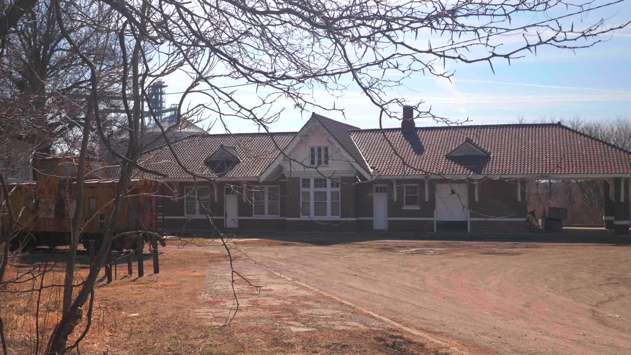 Old Abandoned Train Station in the Countryside