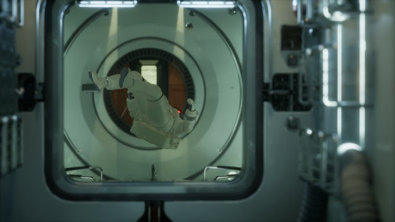 ⁇ 도 우주 정거장 안의 우주비행사