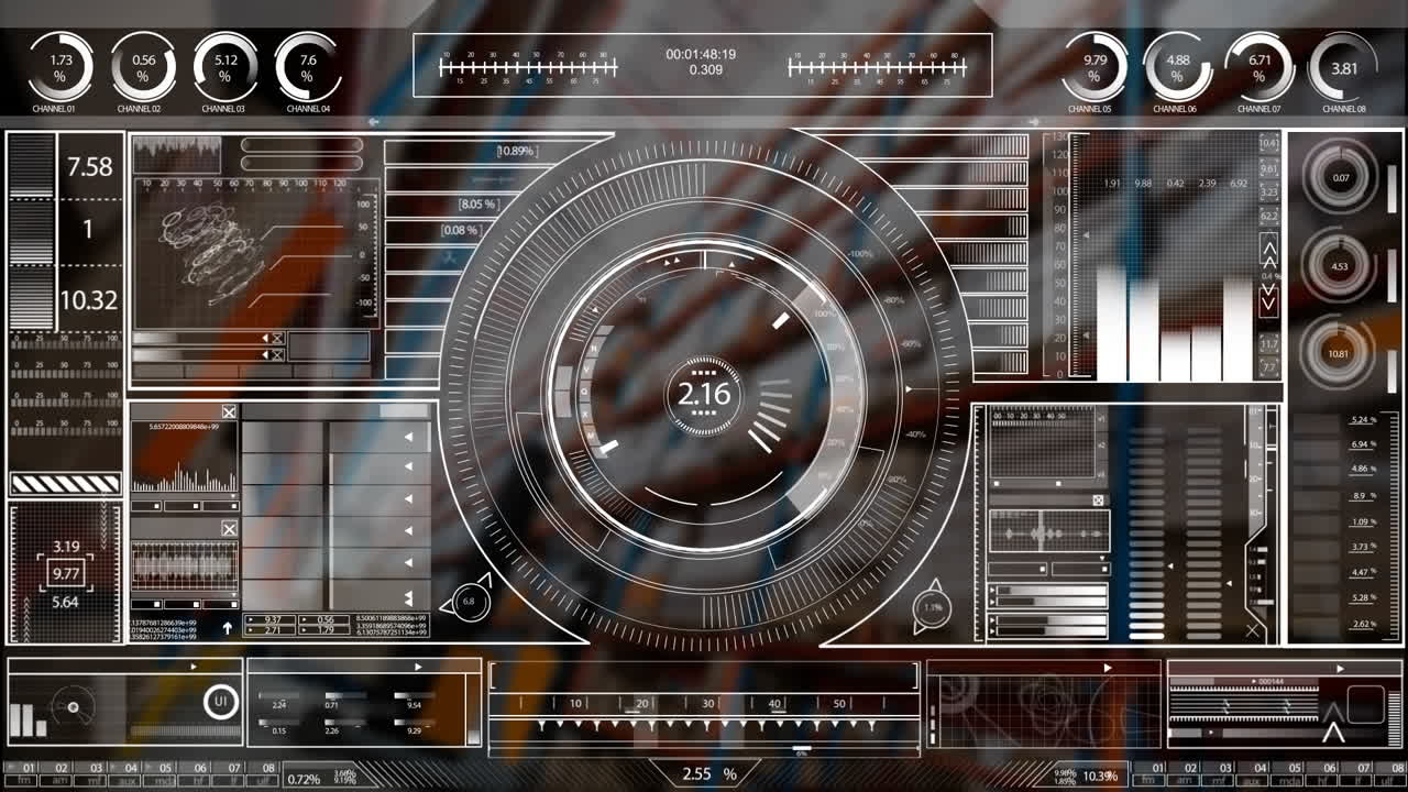 빈 창고에 대한 데이터 처리와의 인터페이스의 애니메이션