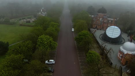 foggy view of the building in london