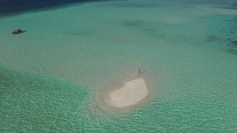 tranquil sandbar with turquoise water