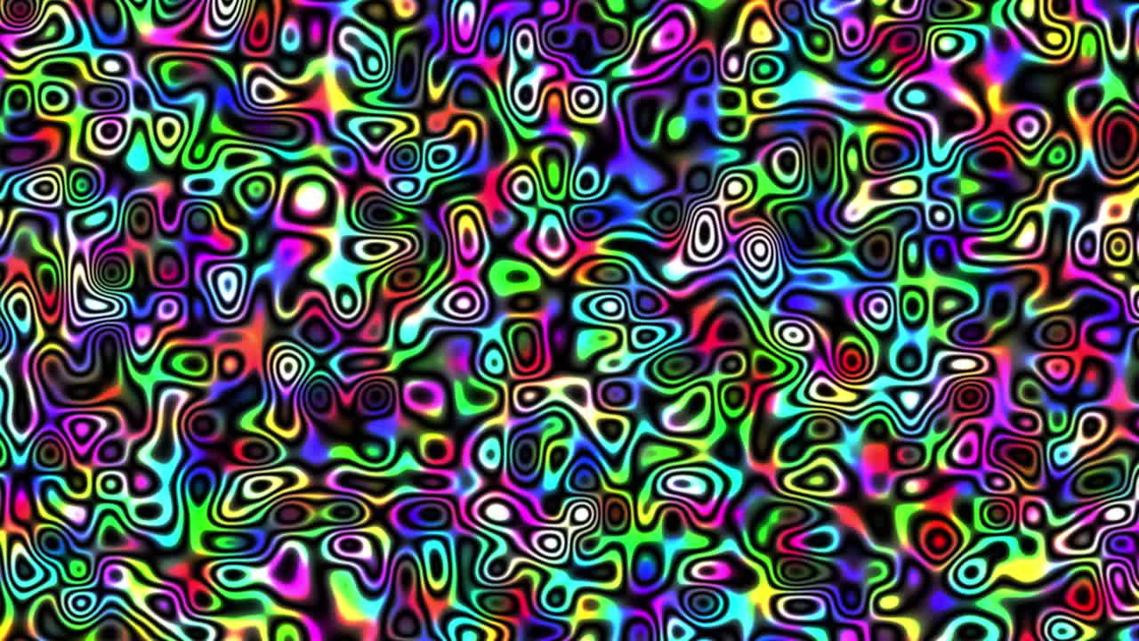 psicodélico fondo abstracto hippie trippy alucinación de drogas 4k