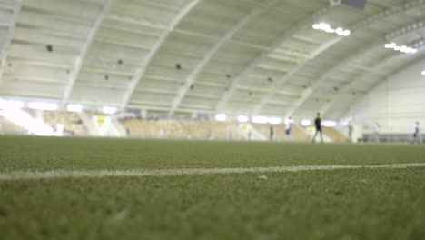 indoor soccer game in arena