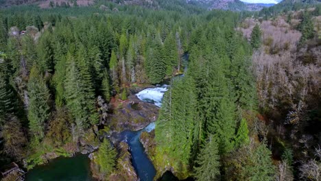 lucia falls is one of five named waterfalls along the east fork lewis river near battle ground