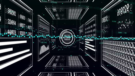 Animación-Del-Procesamiento-De-Datos-Financieros-Sobre-Fondo-Negro