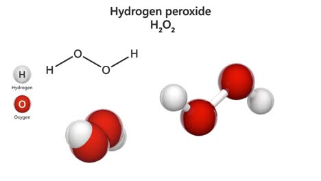 hydrogen peroxide(h2o2). seamless loop.