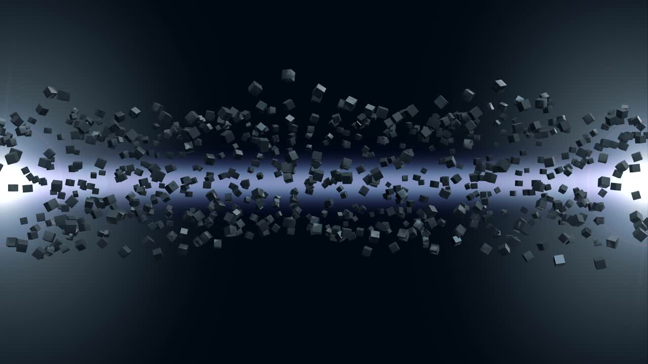 cubos en el espacio.