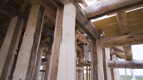 construcción y acabado de cabañas de madera