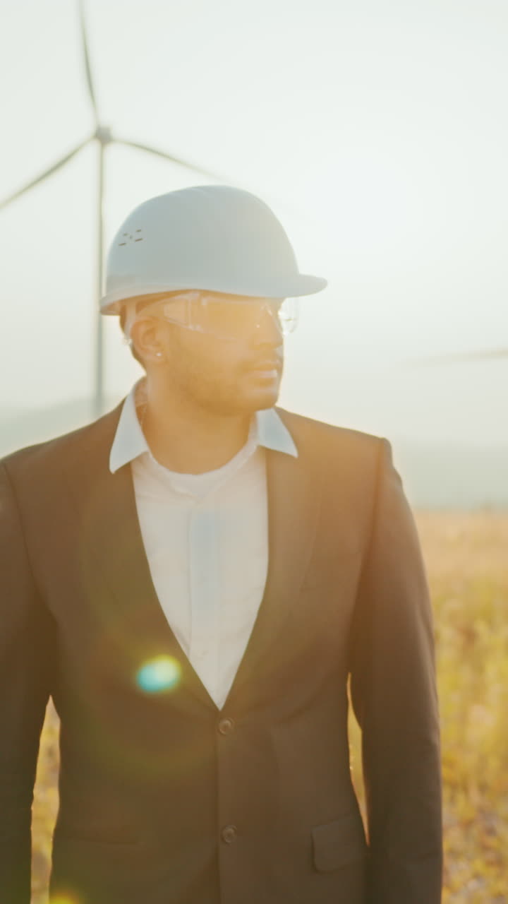 Engineer at wind turbine