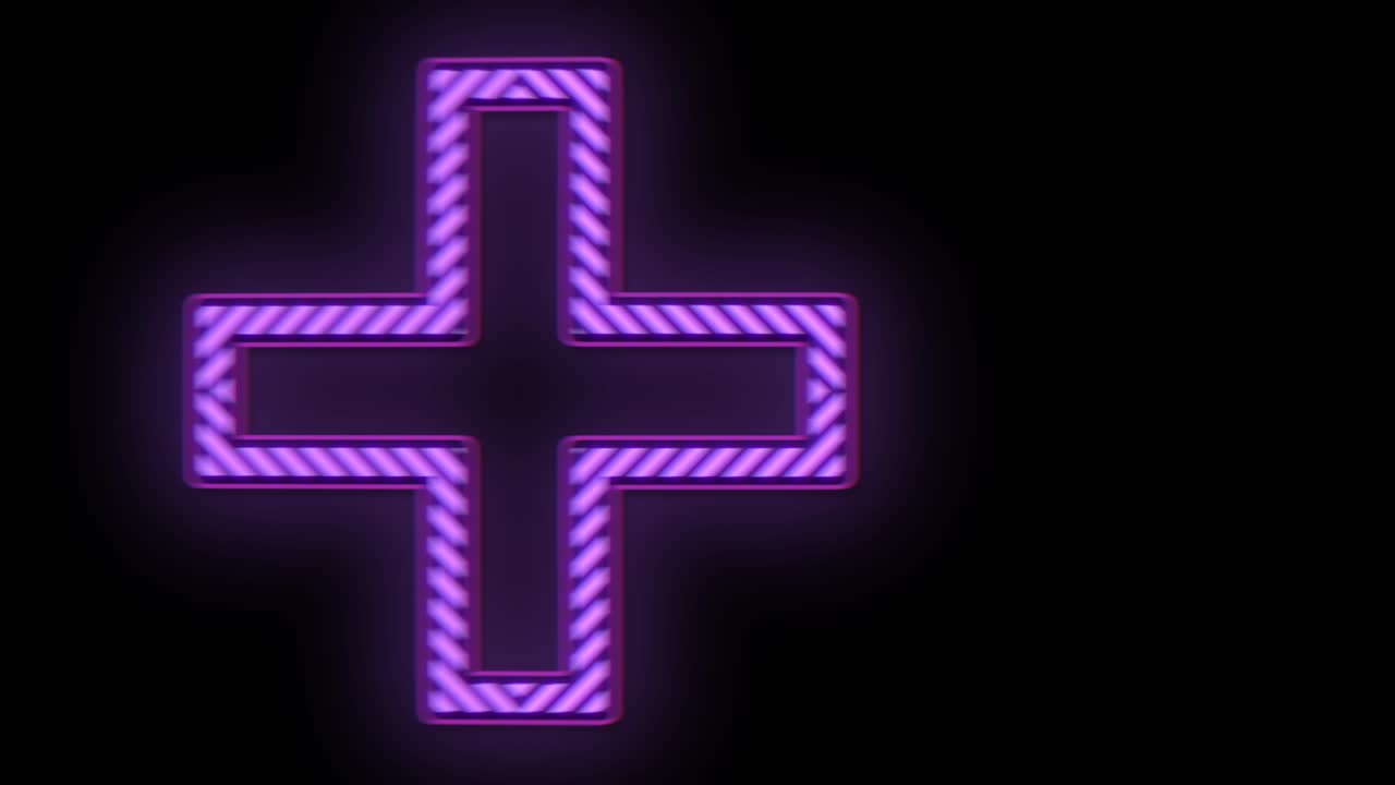 新光紫色加上黑色梯度上的符号图案