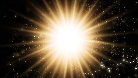 abstract light burst with sparkles