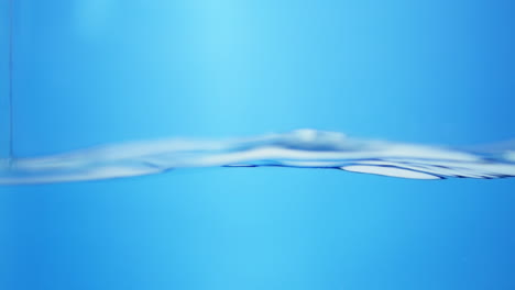 close-up of water bubbles in slow motion