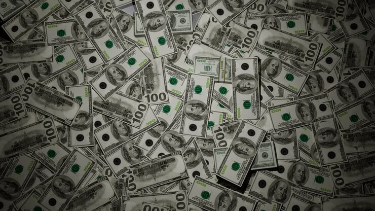 Us American Dollar Bills Money