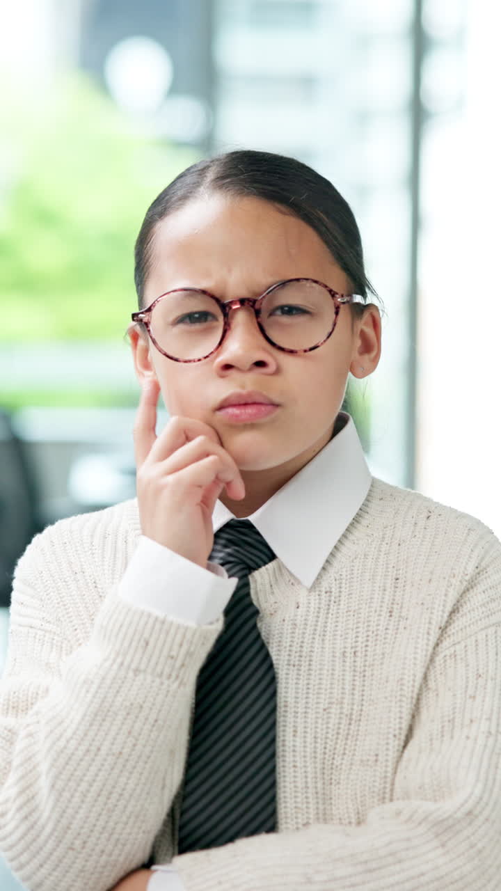 Young girl thinking