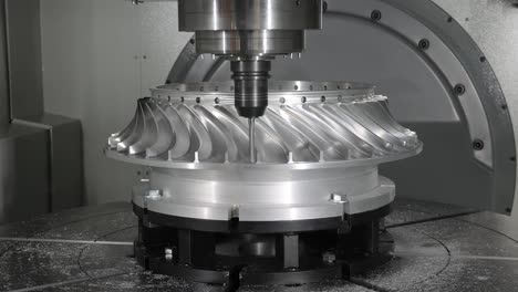 metalworking cnc milling machine. cutting metal modern processing technology.