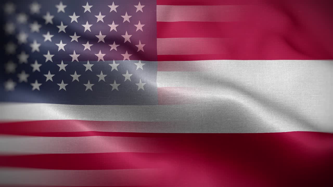 bandera de los estados unidos austria fondo de bucle 4k