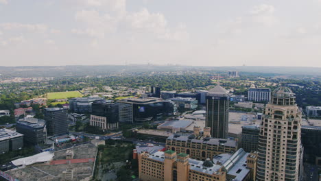 breathtaking skyline view of sandton, south africa – high-rise perspective overlooking the modern cityscape