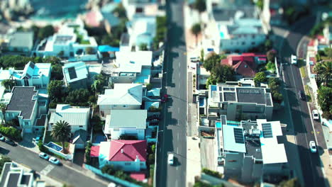 miniature model of a suburban neighborhood