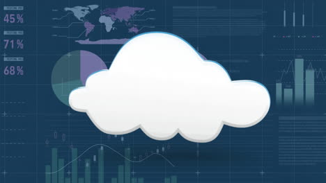 cloud storage with graphs and statidtics