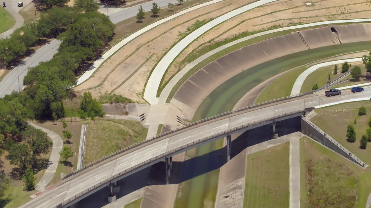 аэрофотосъемка буйволиного залива в хьюстоне, штат техас