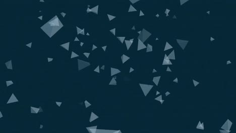 animación de formas en movimiento sobre fondo azul