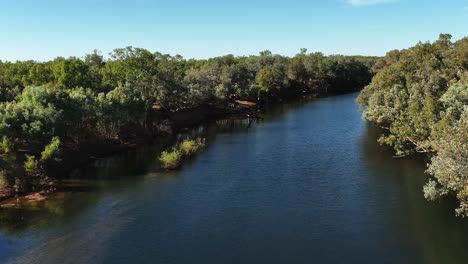beautiful river flowing through the kimberley's in north western australia