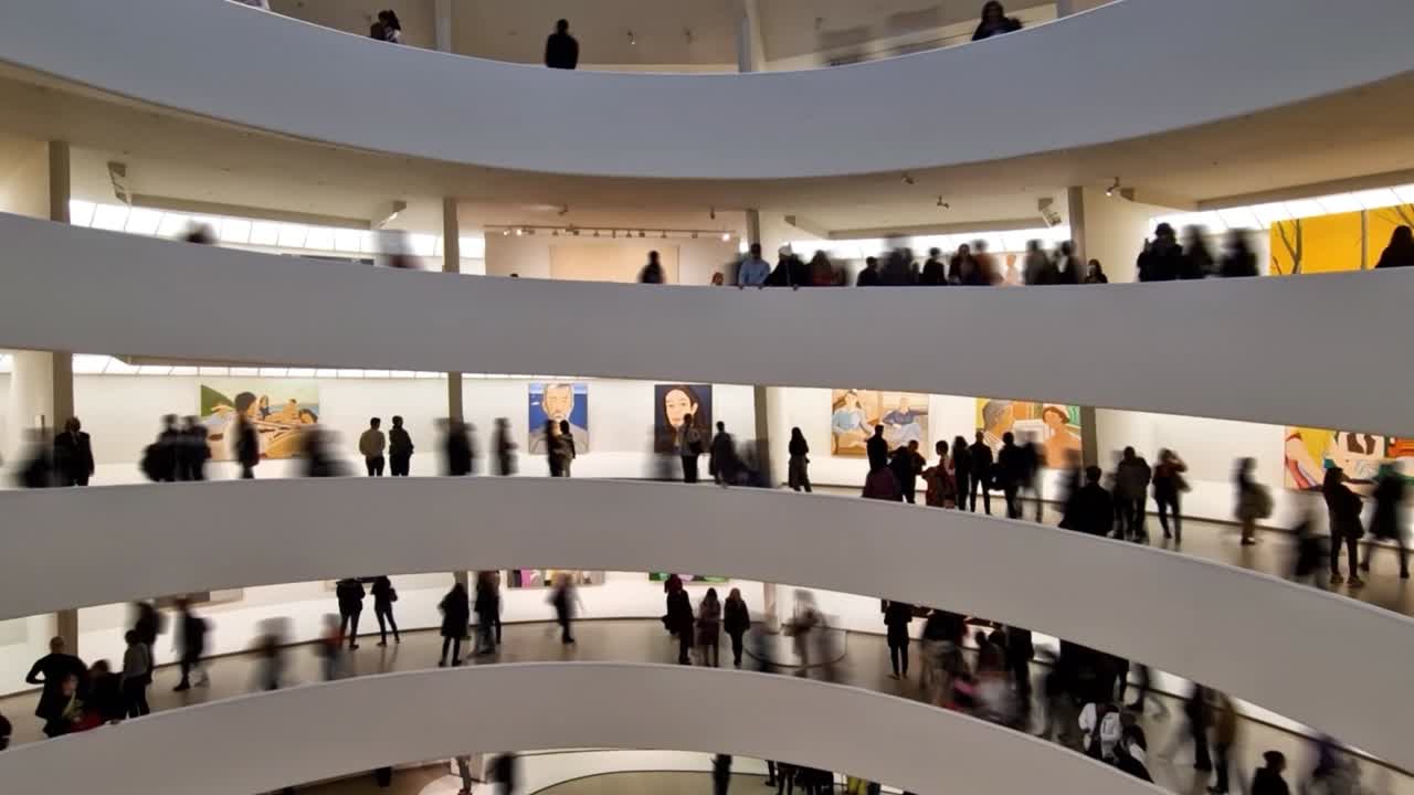museo guggenheim de nueva york desenfoque de lapso de tiempo 03