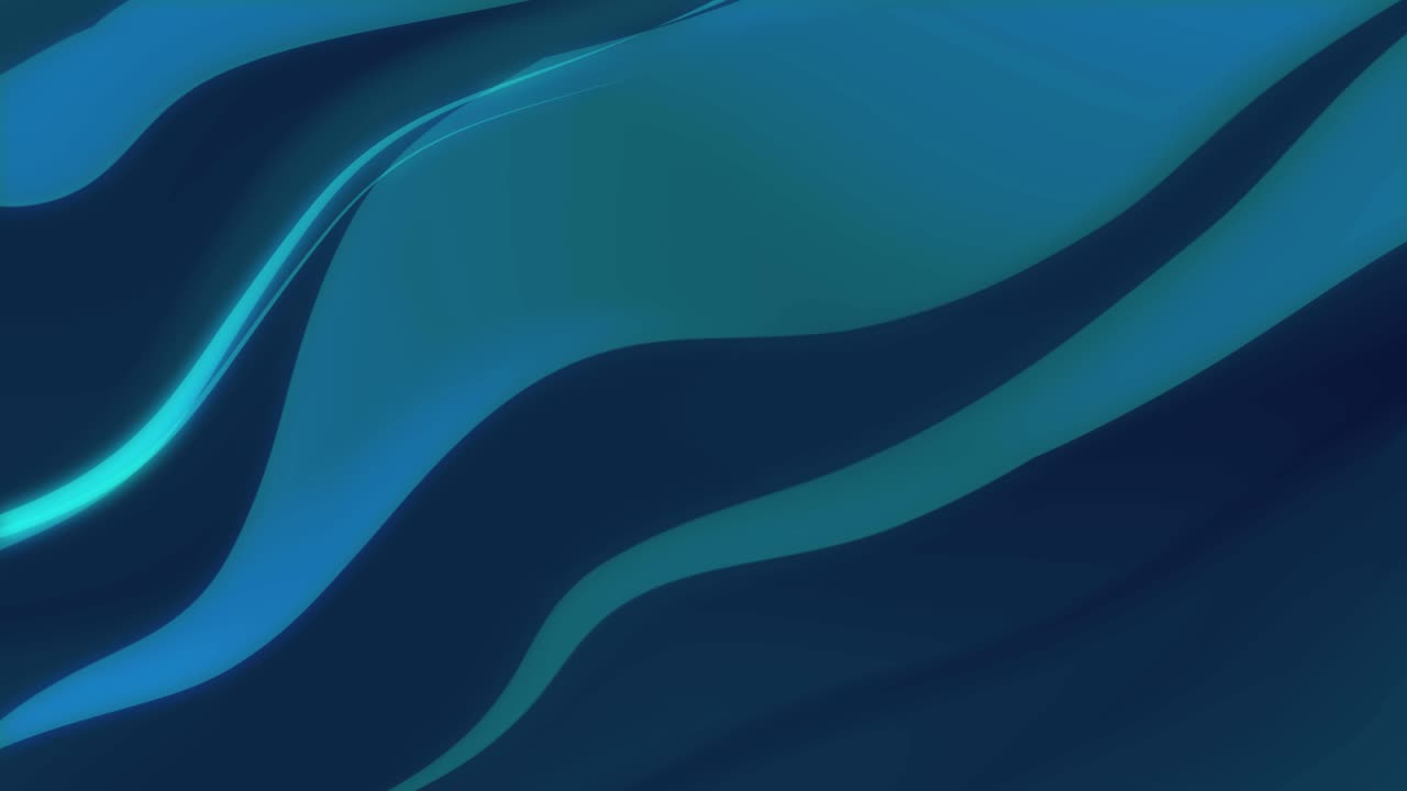 Fundo Abstrato Ondulado Dinâmico em Azul e Verde-água