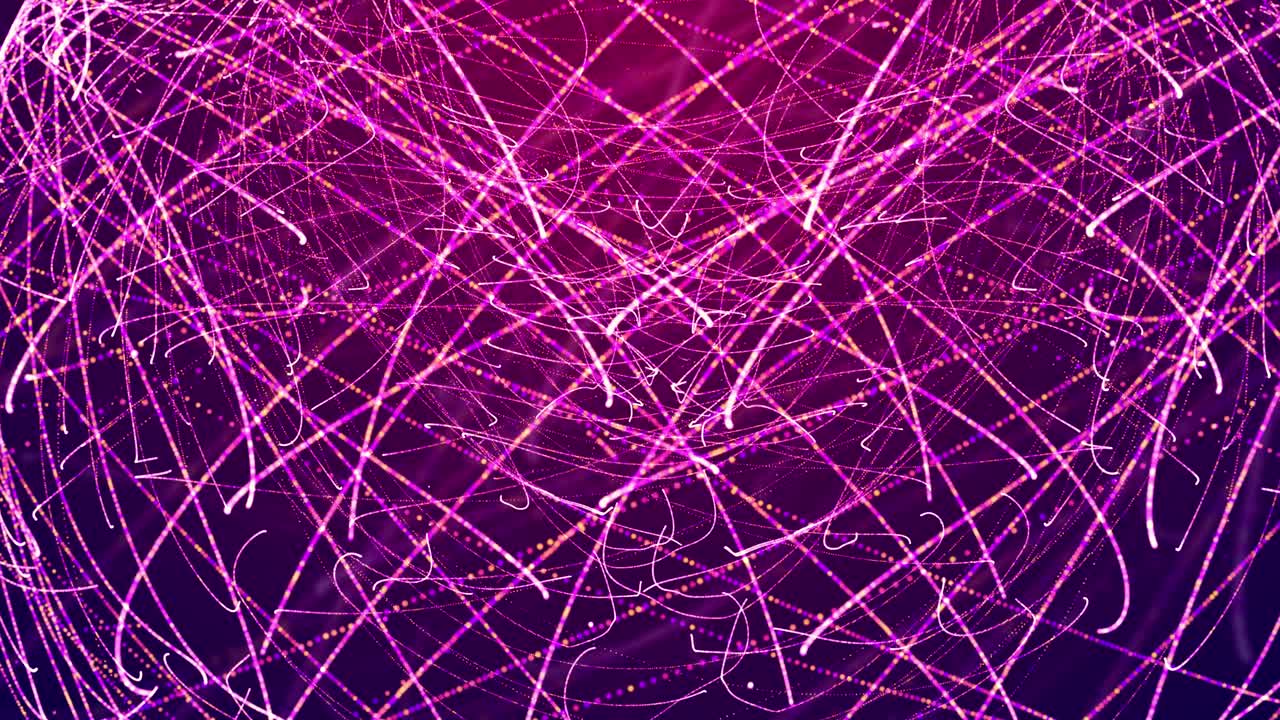 Elegant Celebration: Glittering Particles and Flowing Lights Purple Luxury background