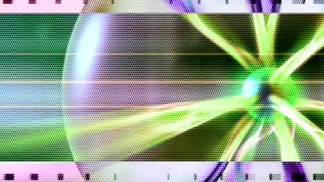 fondo animado en movimiento que muestra moléculas nucleares átomo energía radiactiva electricidad energía rayo
