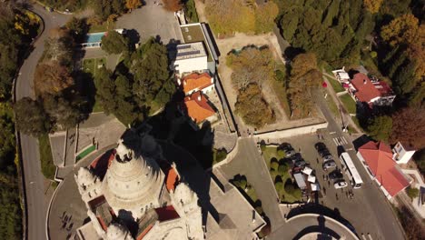 portugal vista aérea de viana do castelo santa luzia monasterio cristiano antigua iglesia catedral cima de la colina