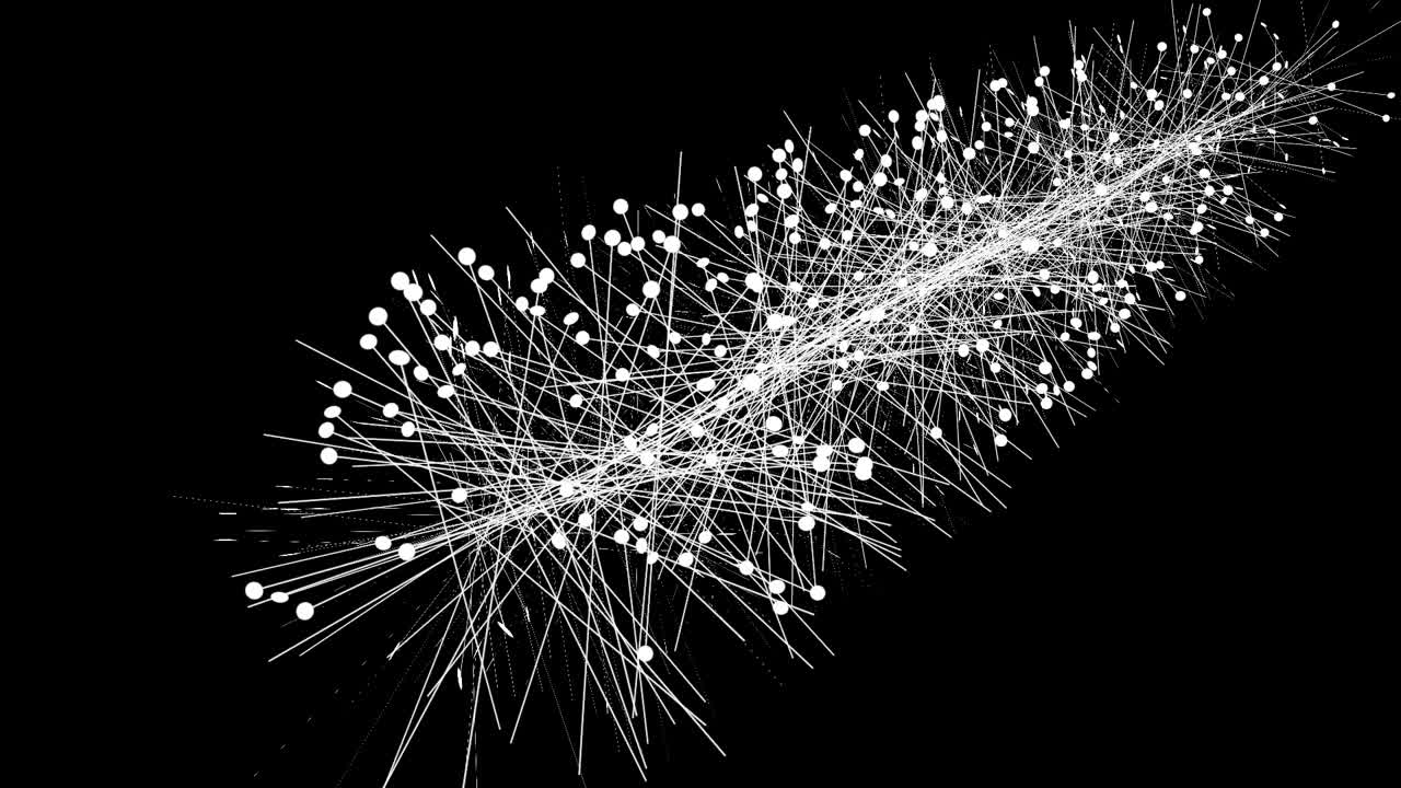 검은 화면에 대한 바늘 복제 애니메이션. 애프터 이펙트