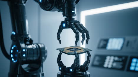 robotic precision in microchip manufacturing