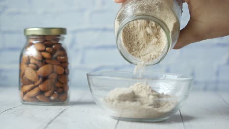 almond flour preparation