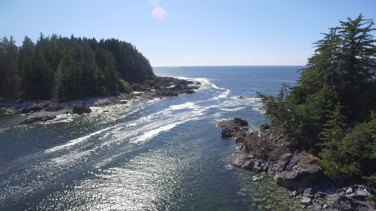 Aerial View of Beautiful BC West Coast