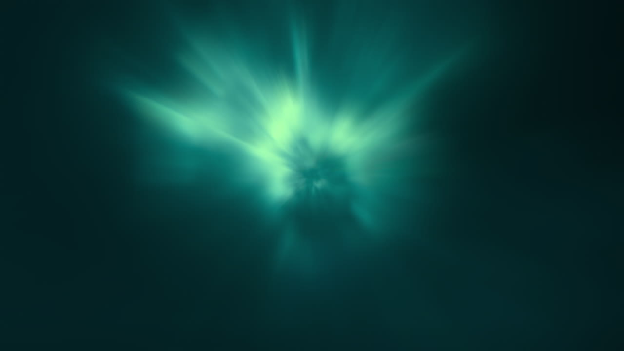 Abstract Teal Light Burst