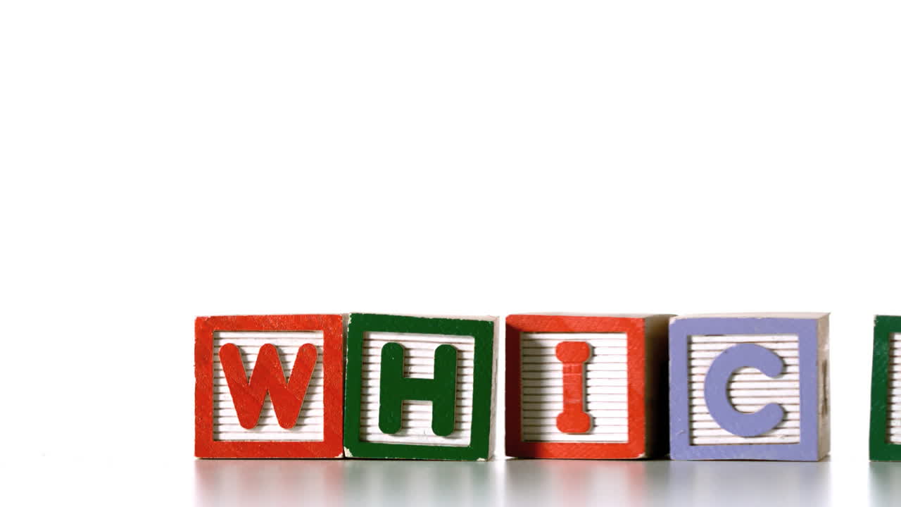 슬라이딩하는 철자 블록