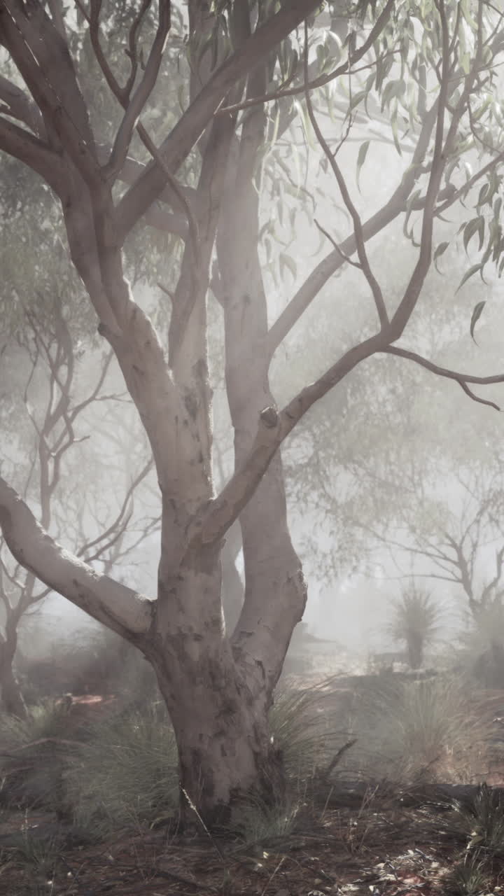 안개가 자욱한 숲