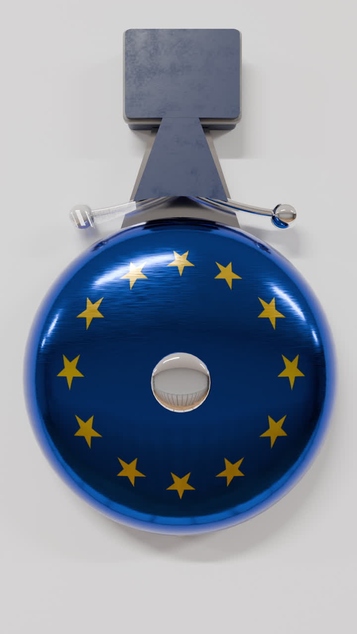 Europe Bell Flag Ringing For Back To School