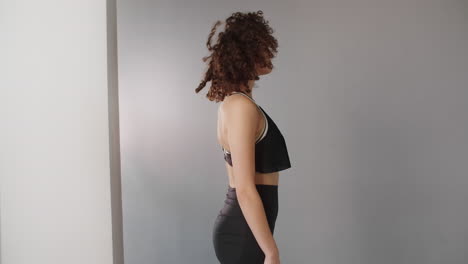 woman performing yoga poses