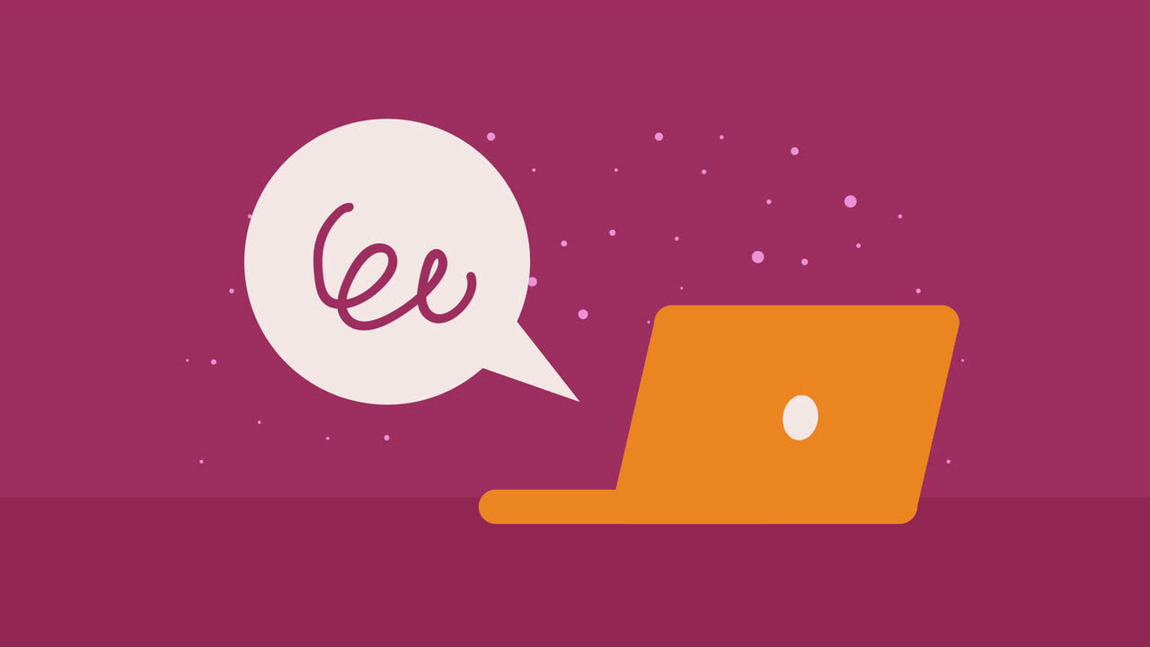 laptop computer portable device animation