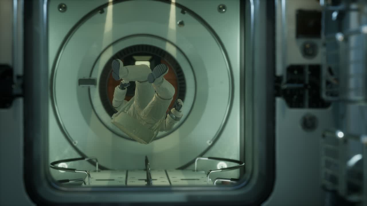 ⁇ 도 우주 정거장 안의 우주비행사