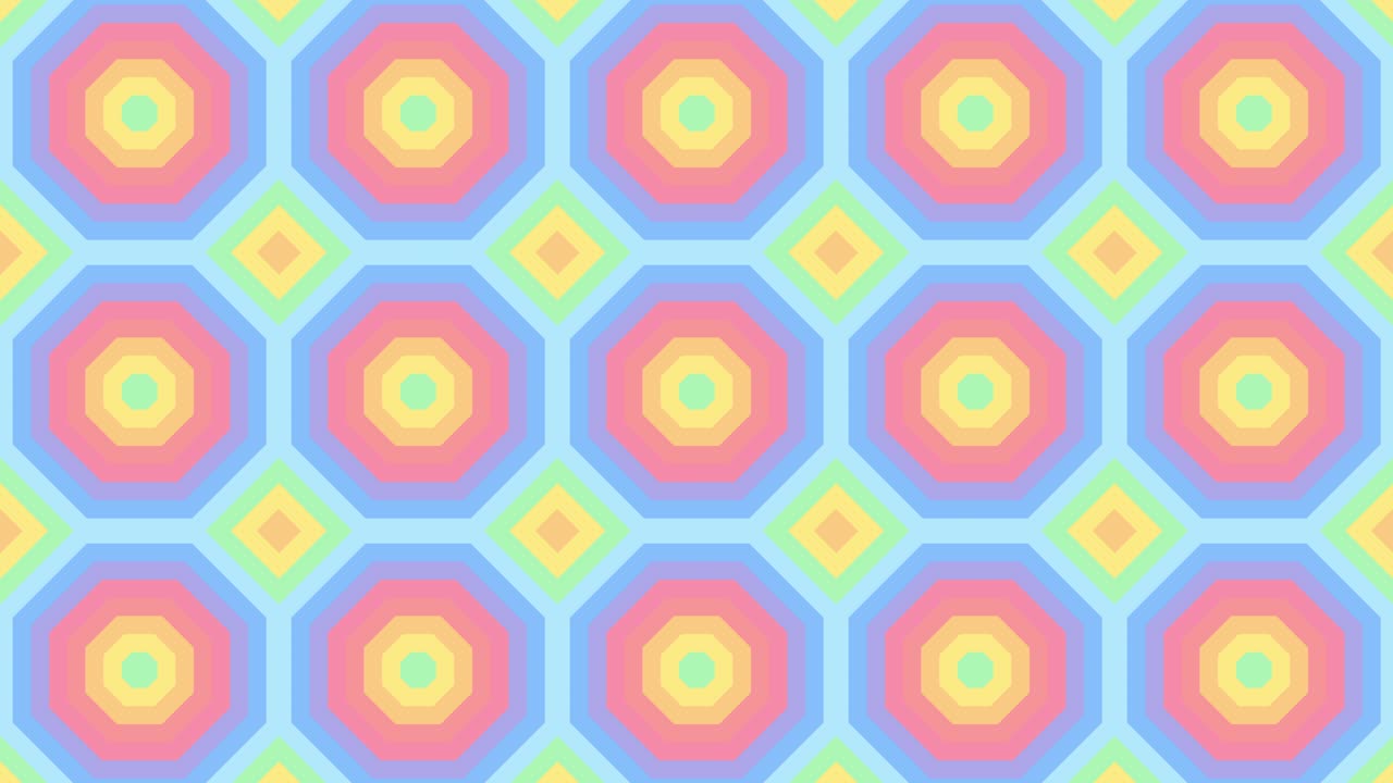 hermoso mosaico animado con colores de arco iris en un fondo gráfico de movimiento de bucle sin costuras