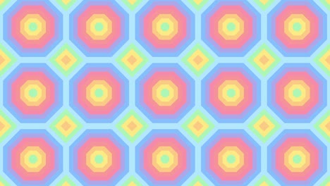 hermoso mosaico animado con colores de arco iris en un fondo gráfico de movimiento de bucle sin costuras