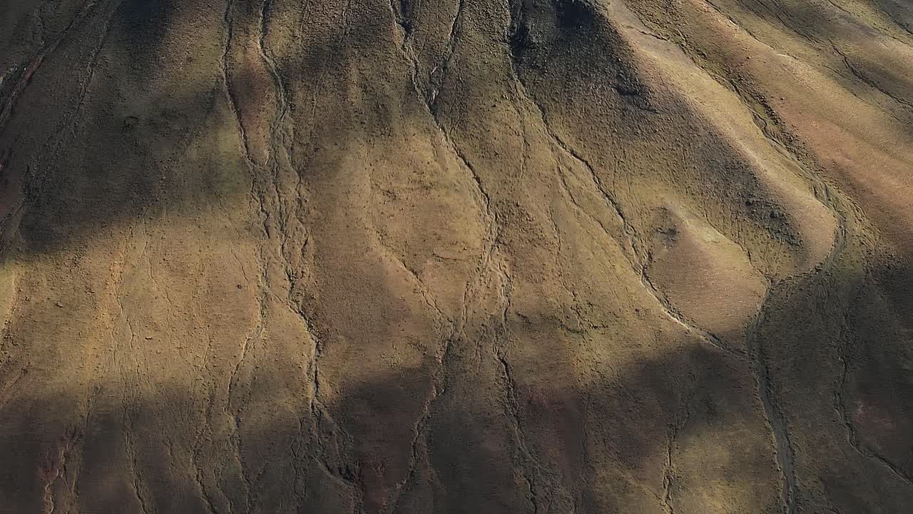 Exploring the natural landscape of Fuerteventura from above in Spain
