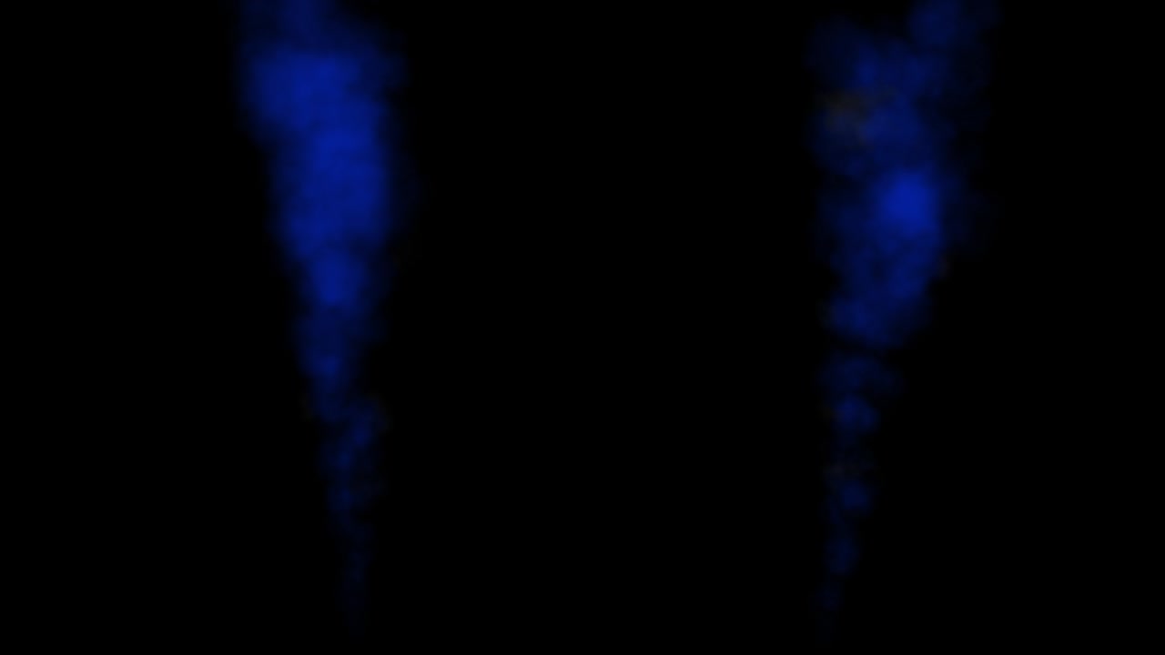 연기를 불어넣는 색 입자 애니메이션 모션 그래픽