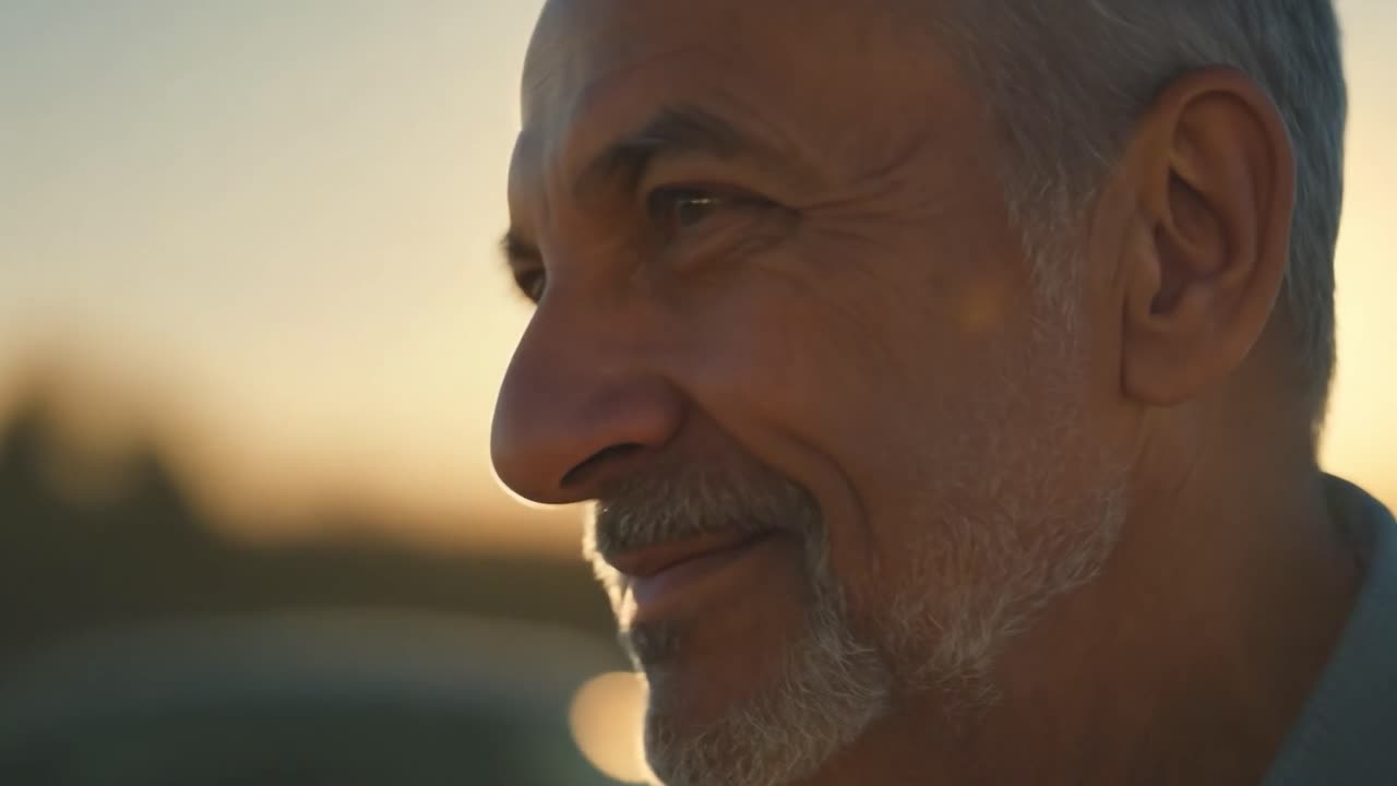 ritratto di un uomo felice